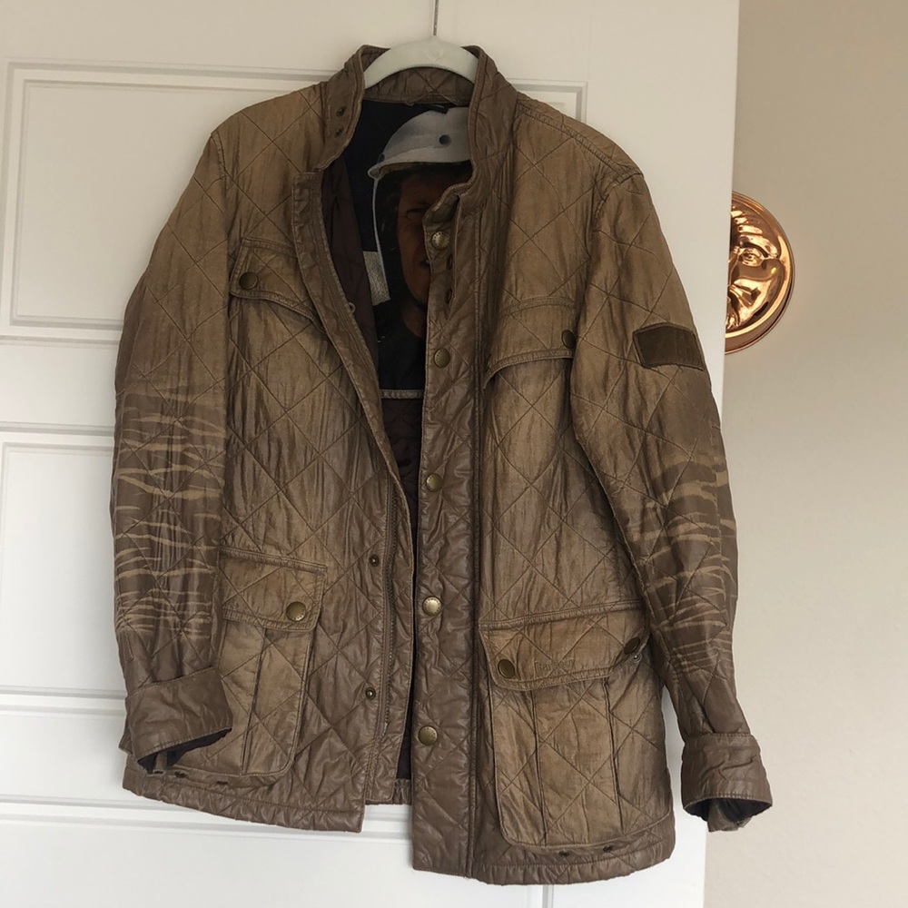 Barbour Quilted Brown Jacket Free People